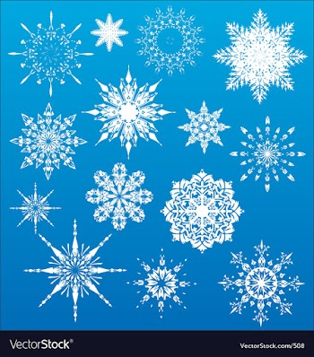 Snowflakes vector image