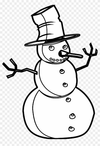 Snowman Black And White Snowman Black And White Snowman - Black And White Snowman Png