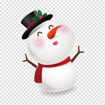 Snowman Cartoon, Christmas snowman material transparent background PNG clipart