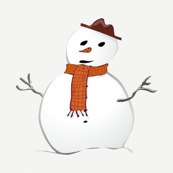 Snowman character clipart, collage element | Free PSD - rawpixel