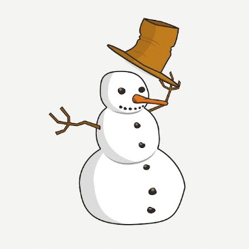 Snowman character clipart, collage element | Free PSD - rawpixel