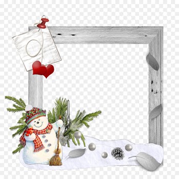 Snowman Christmas decoration PicMix - happy frame 
