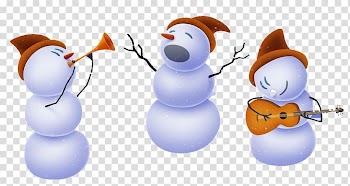 Snowman Christmas decoration, Three snowman transparent background PNG clipart