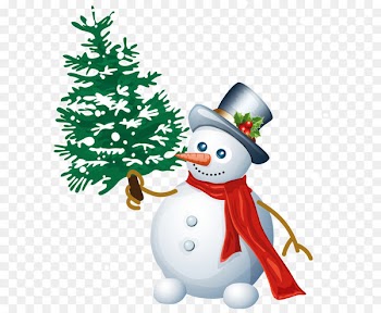 Snowman Christmas Santa Claus Clip art - Snowman with Tree PNG Clipart 