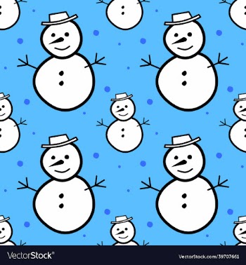 snowman christmas - seamless color background