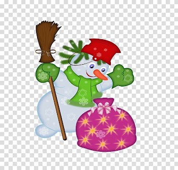 Snowman Christmas , Snowman Broom transparent background PNG clipart