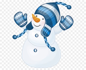 Snowman Clip art - Snowman with Blue Hat Clipart 