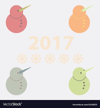 Snowman collection vector image