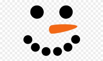 Snowman Face Clipart - Circle