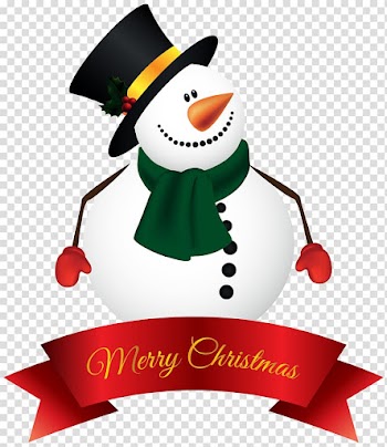 Snowman illustration, Santa Claus Snowman Christmas , Snowman Banner transparent background PNG clipart
