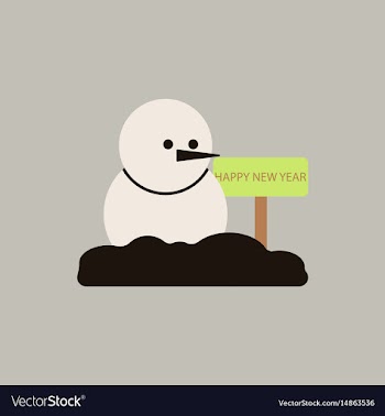 Snowman of snowman and wooden vector image