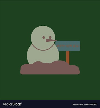 Snowman of snowman and wooden vector image