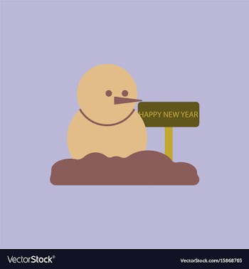 Snowman of snowman and wooden vector image