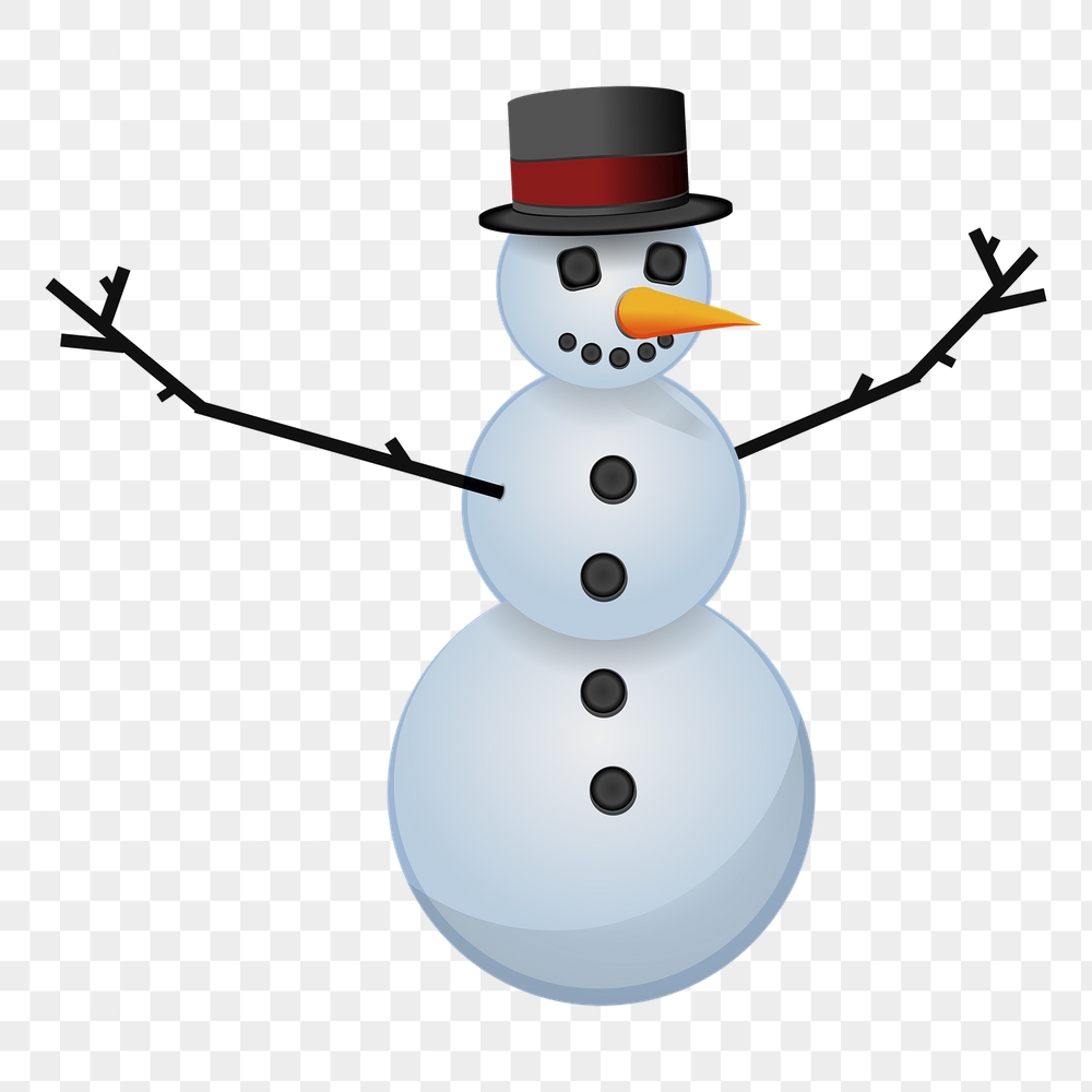 Snowman png sticker, winter illustration, | Free PNG - rawpixel