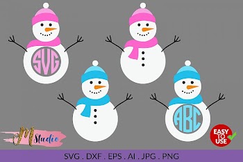 Snowman svg, for Silhouette Cameo or Cricut