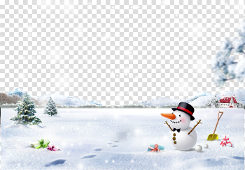 Snowman Winter Snow Snowflake Smiling Christmas