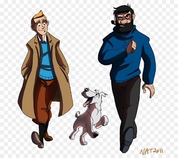 Snowy Captain Haddock Drawing The Adventures of Tintin Art - others 