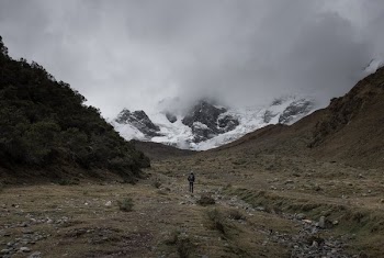 Snowy Machu Picchu Peaks