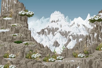 Snowy mountain background, Glitch game | Free Photo - rawpixel