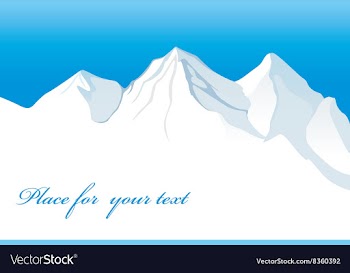Snowy Mountain Design vector image