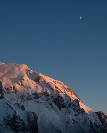 Snowy Mountain Photograph