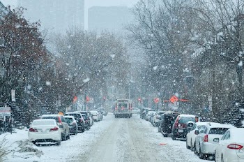 snowy road