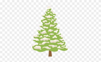 Snowy Tree Svg Scrapbook Cut File Cute Clipart Files - Snowy Tree Sticker Transparent Background