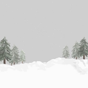 Snowy winter background, gray sky, | Free PSD Illustration - rawpixel