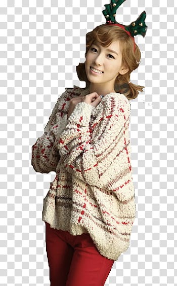 SNSD Taeyeon Christmas transparent background PNG clipart