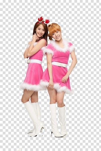 SNSD Yoona And Tiffany YoonFany Christmas transparent background PNG clipart