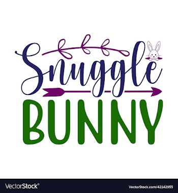 snuggle bunny silhouette easter