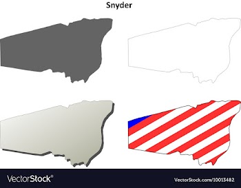 Snyder Map Icon Set vector image