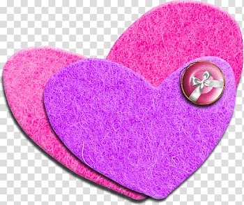 So Cute , pink and purple heart illustrations transparent background PNG clipart