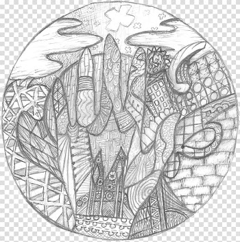 So I made this for art class eyy, abstract drawing transparent background PNG clipart