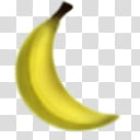 So Real Fruits icons, NaNa, yellow banana transparent background PNG clipart