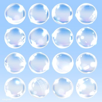 Soap bubble set | Free stock vector - 581602