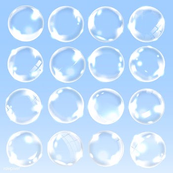 Soap bubble set | Free stock vector - 581629