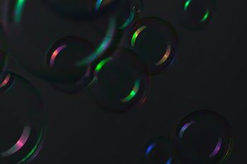 Soap bubble sphere ball pattern background