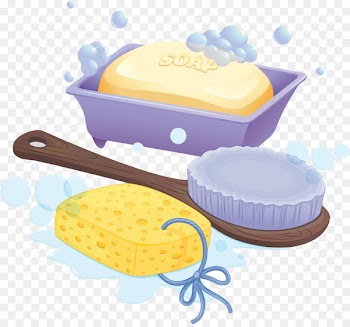 Soap Shampoo Shower gel Clip art - Hand-painted bath foam 