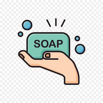 Soap Toilet Illustration - Hand-painted flat soap 