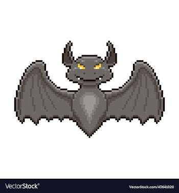 soaring black vampire bat