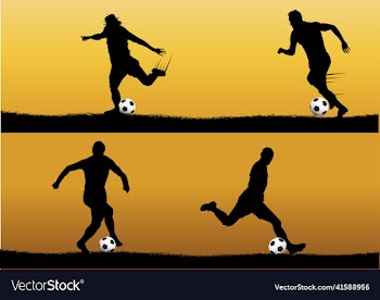 soccer background players icons splash silhouette
