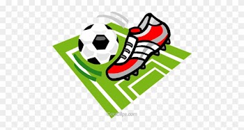 Soccer Ball And Cleat Royalty Free Vector Clip Art - Soccer Cleat Clip Art