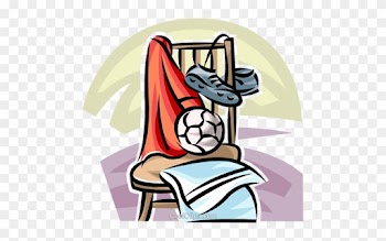 Soccer Ball, Cleats Royalty Free Vector Clip Art Illustration - Illustration