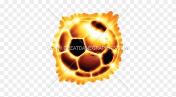 Soccer Ball Fire - Soccer Ball Flame Png
