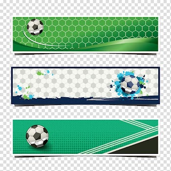 Soccer ball illustrations, Football Banner , Football Banner transparent background PNG clipart
