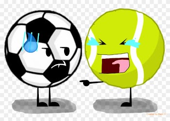 Soccer Ball Meets Tennis Ball By Thedrksiren - Soccer And Tennis Ball