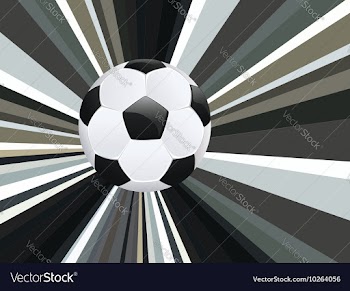 Soccer Ball on Rays Background9 vector image
