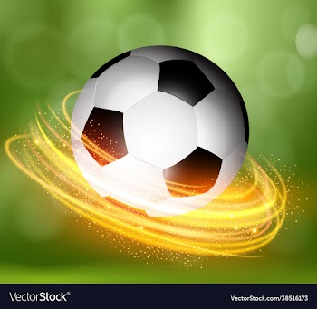 soccer ball white green background eps 10