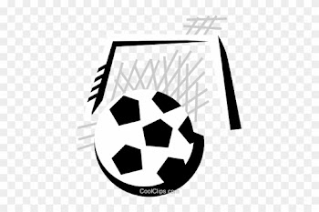 Soccer Ball With Soccer Net Royalty Free Vector Clip - Soccer Ball With Soccer Net Royalty Free Vector Clip